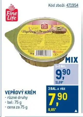 Makro VEPŘOVÝ KRÉM nabídka