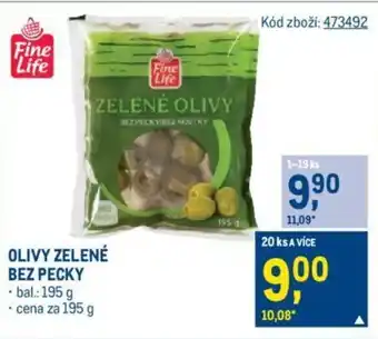 Makro OLIVY ZELENÉ BEZ PECKY nabídka