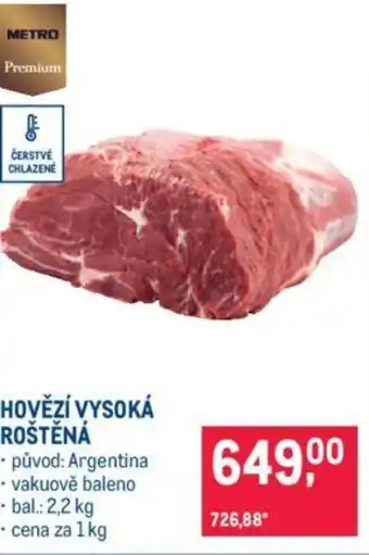 Makro HOVĚZÍ VYSOKÁ ROŠTĚNÁ nabídka