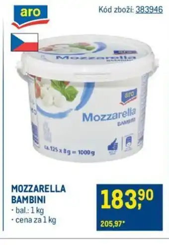 Makro MOZZARELLA BAMBINI nabídka