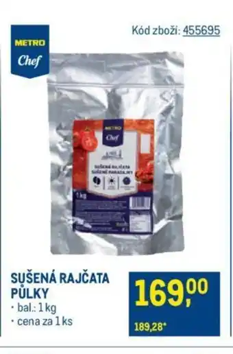 Makro SUŠENÁ RAJČATA PŮLKY nabídka