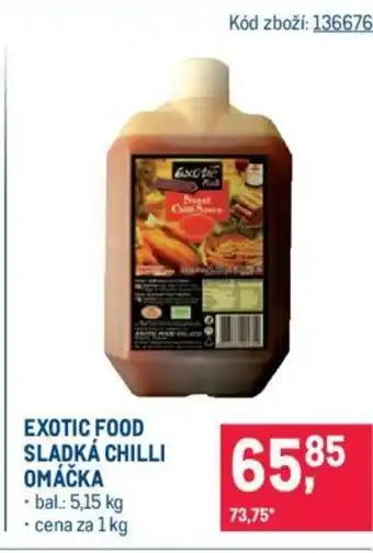 Makro EXOTIC FOOD SLADKÁ CHILLI OMÁČKA nabídka