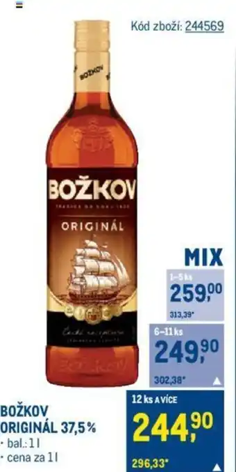 Makro BOŽKOV ORIGINÁL 37,5% nabídka