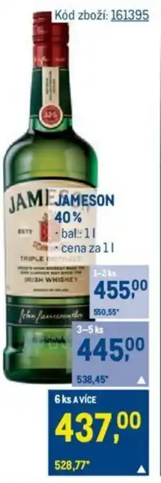 Makro JAMESON 40% nabídka