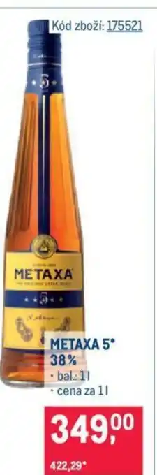 Makro METAXA 5* 38% nabídka