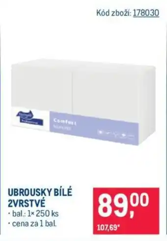 Makro UBROUSKY BÍLÉ 2VRSTVÉ nabídka