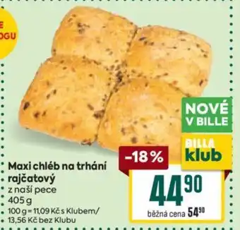 Billa Maxi chléb na trhání rajčatový nabídka