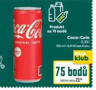 Billa Coca-Cola 0,33L nabídka