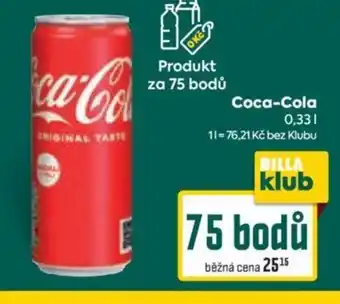 Billa Coca-Cola 0.33L nabídka