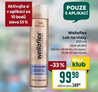 Billa Wellaflex Lak na vlasy nabídka