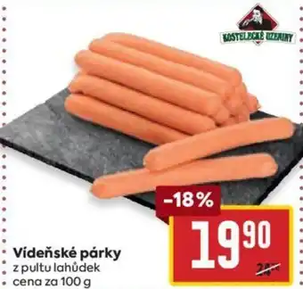 Billa Vídeňské párky nabídka