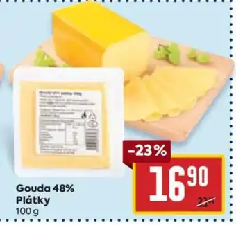 Billa Gouda 48% Plátky nabídka