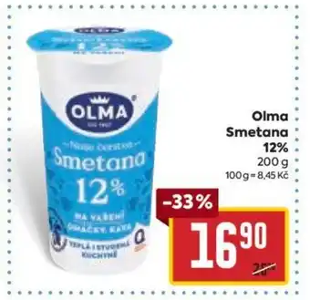 Billa Olma Smetana 12% nabídka