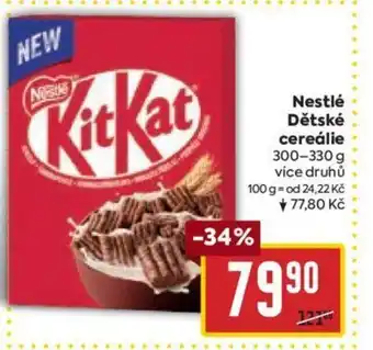 Billa Nestlé Dětské cereálie nabídka