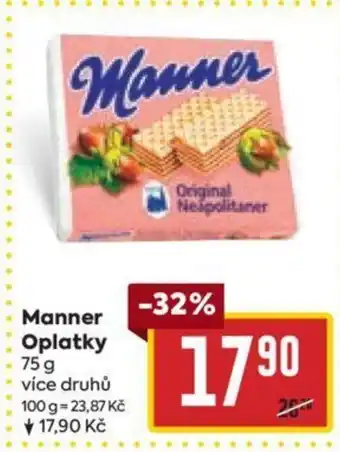 Billa Manner Oplatky nabídka