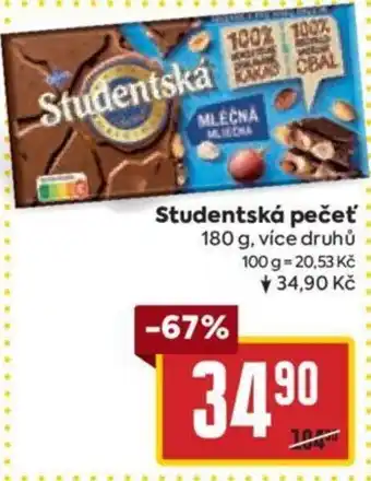 Billa Studentská pečeť nabídka