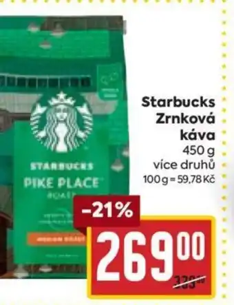 Billa Starbucks Zrnková Κάνα nabídka