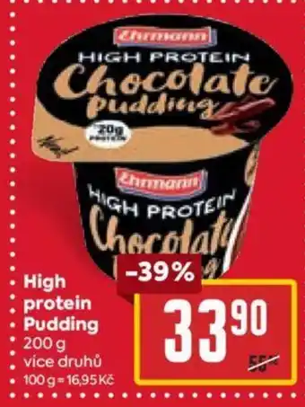 Billa High protein Pudding nabídka