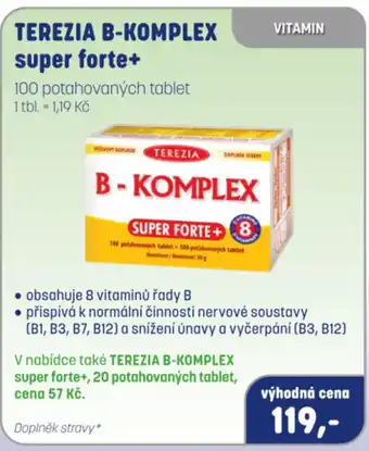 PharmaPoint TEREZIA B-KOMPLEX super forte+ nabídka