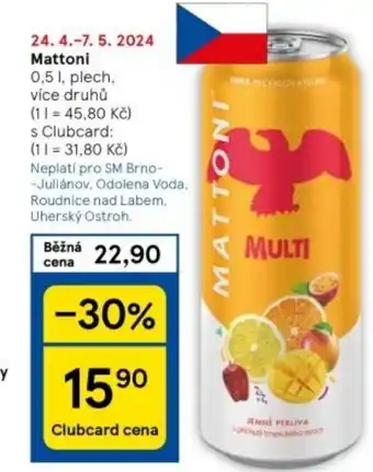 Tesco Mattoni nabídka