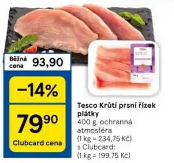 Tesco Tesco Krůtí prsní řízek plátky nabídka
