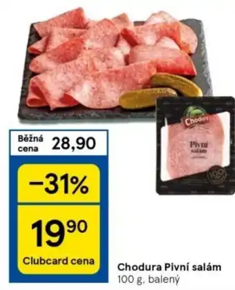 Tesco Chodura Pivní salám 100 g nabídka