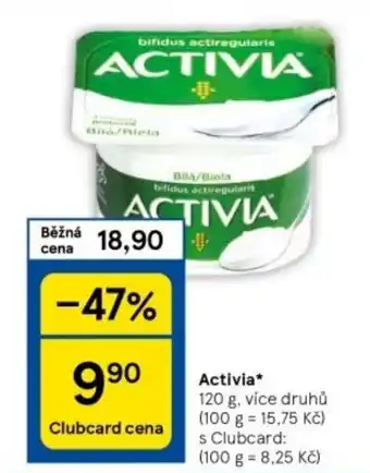 Tesco Activia nabídka