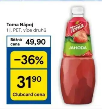 Tesco Toma Nápoj nabídka