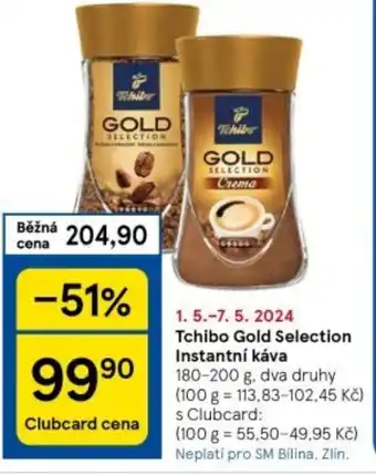 Tesco Tchibo Gold Selection Instantní káva nabídka