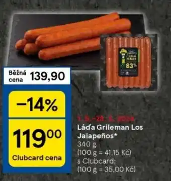 Tesco Láďa Grileman Los Jalapeños nabídka