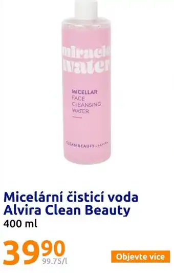 Action Micelární čisticí voda Alvira Clean Beauty nabídka