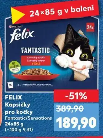 Kaufland FELIX Kapsičky pro kočky nabídka