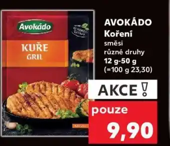 Kaufland AVOKÁDO Koření nabídka