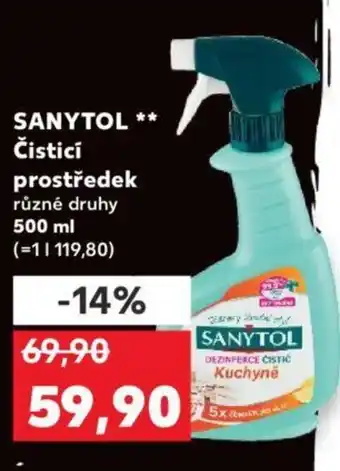 Kaufland SANYTOL ** Čisticí prostředek nabídka