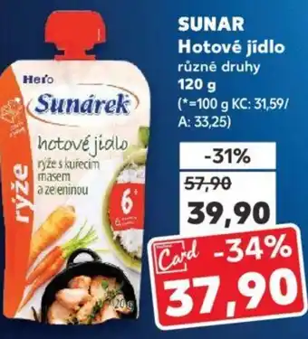 Kaufland SUNAR Hotové jídlo nabídka