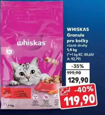 Kaufland WHISKAS Granule pro kočky nabídka