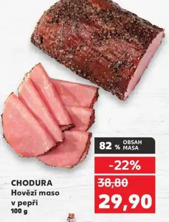 Kaufland CHODURA Hovězí maso v pepři nabídka