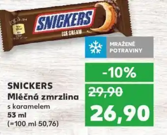 Kaufland SNICKERS Mléčná zmrzlina nabídka