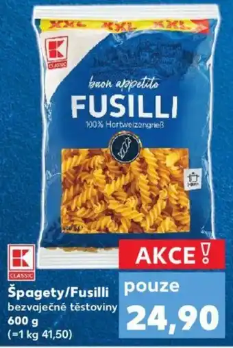 Kaufland Špagety/Fusilli nabídka