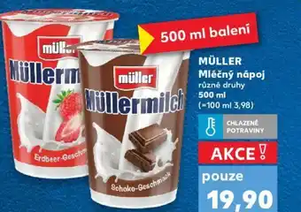 Kaufland MÜLLER Mléčný nápoj nabídka