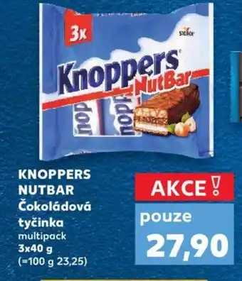 Kaufland KNOPPERS NUTBAR Čokoládová tyčinka nabídka