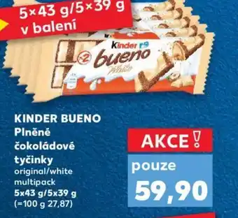 Kaufland KINDER BUENO Plněné čokoládové tyčinky nabídka