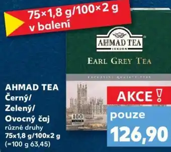 Kaufland AHMAD TEA Černý/ Zelený/ Ovocný čaj nabídka