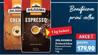 Kaufland JIHLAVANKA Zrnková káva nabídka