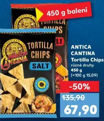 Kaufland ANTICA CANTINA Tortilla Chips nabídka