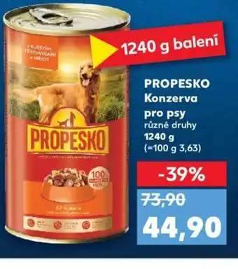 Kaufland PROPESKO Konzerva pro psy nabídka