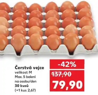 Kaufland Čerstvá vejce nabídka