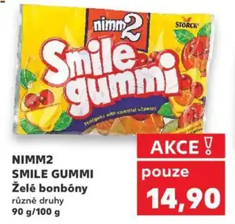 Kaufland NIMM2 SMILE GUMMI Želé bonbóny nabídka