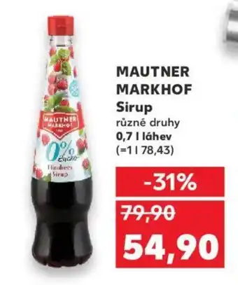 Kaufland MAUTNER MARKHOF Sirup nabídka
