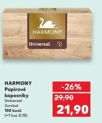 Kaufland HARMONY Papírové kapesníky nabídka
